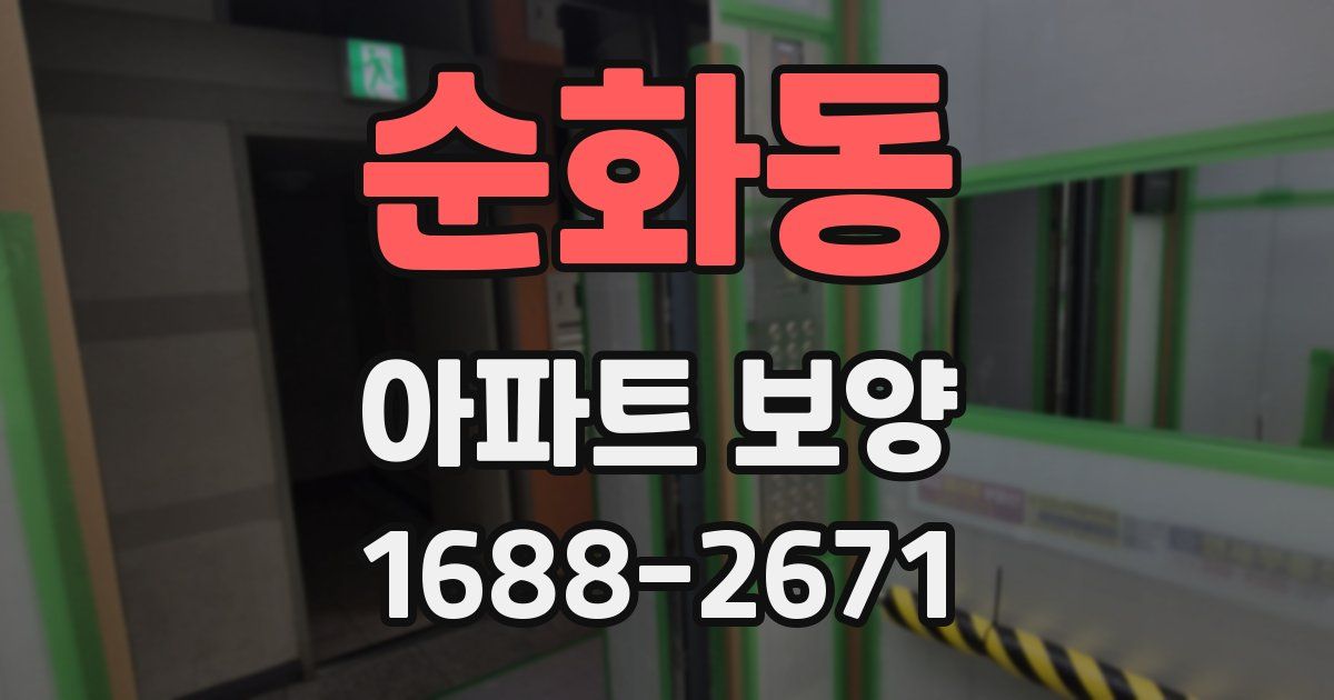 순화동 아파트 보양