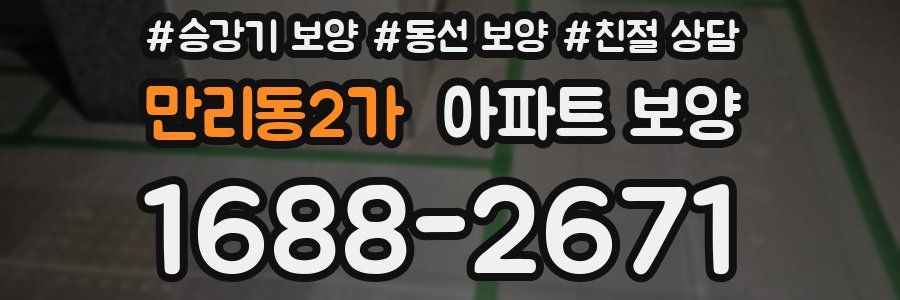 만리동2가 아파트 보양