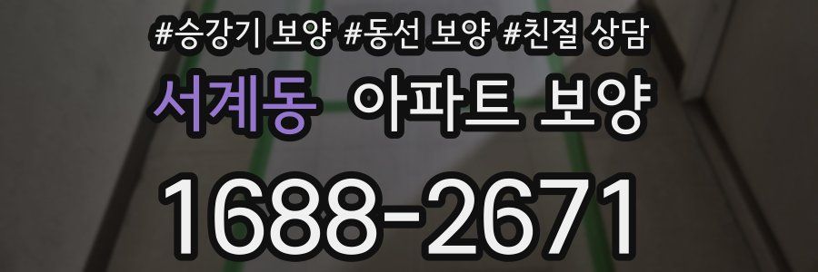 서계동 아파트 보양