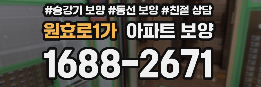원효로1가 아파트 보양