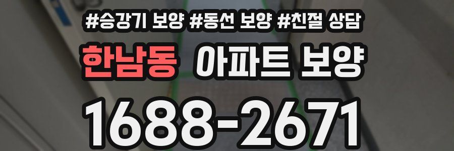 한남동 아파트 보양