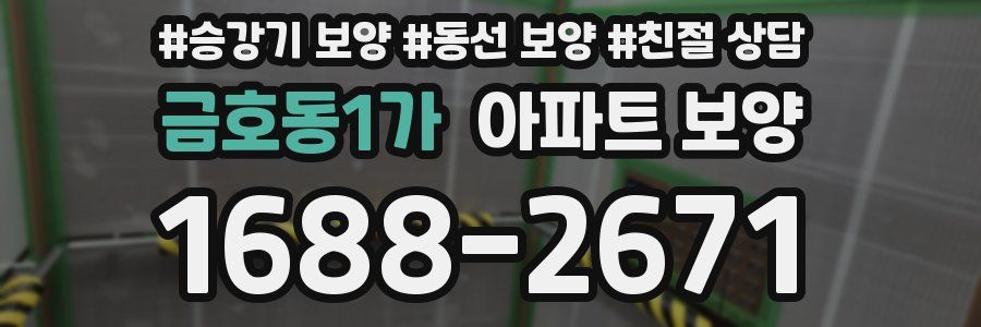 금호동1가 아파트 보양
