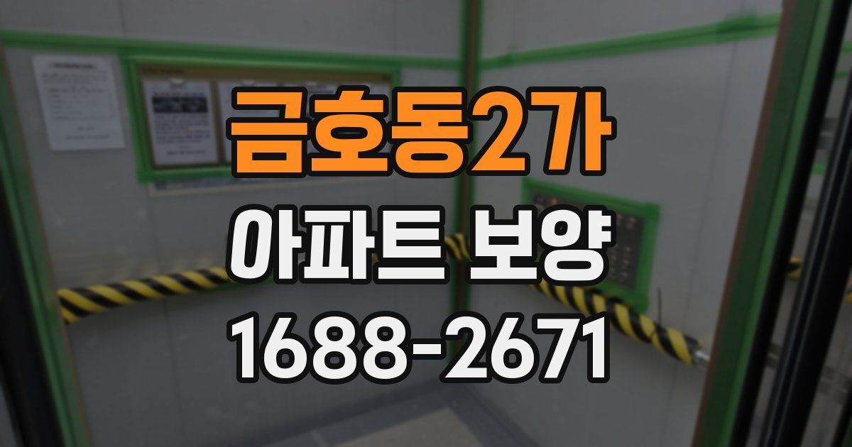 금호동2가 아파트 보양