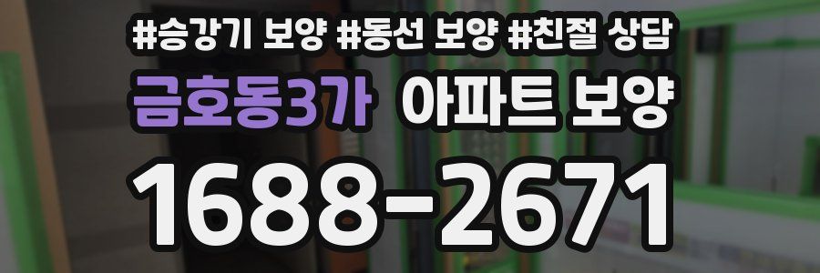 금호동3가 아파트 보양