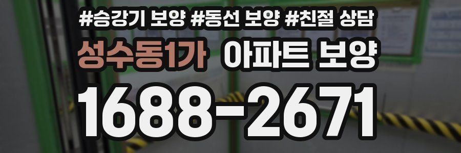 성수동1가 아파트 보양