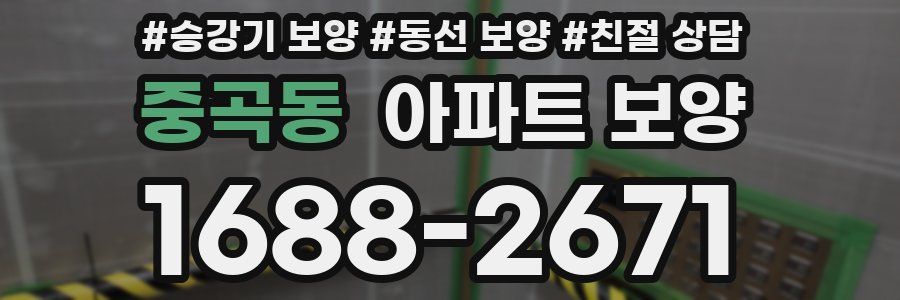 중곡동 아파트 보양