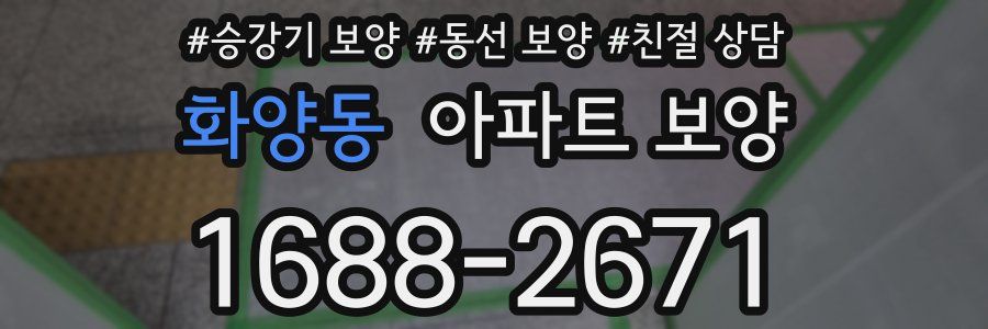 화양동 아파트 보양