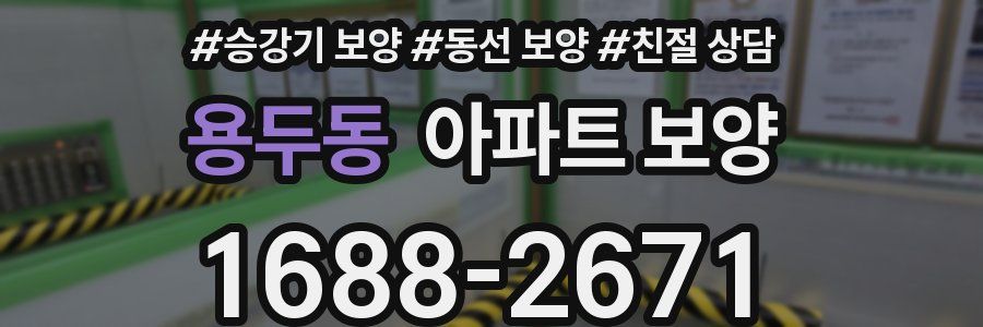 용두동 아파트 보양