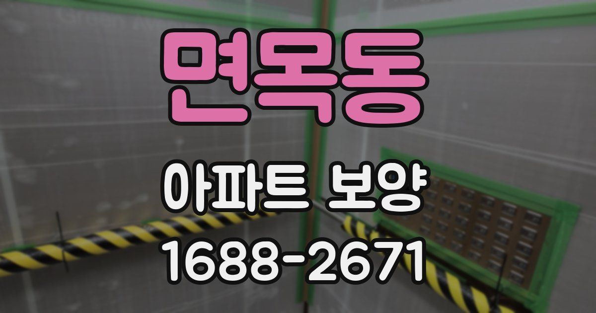 면목동 아파트 보양