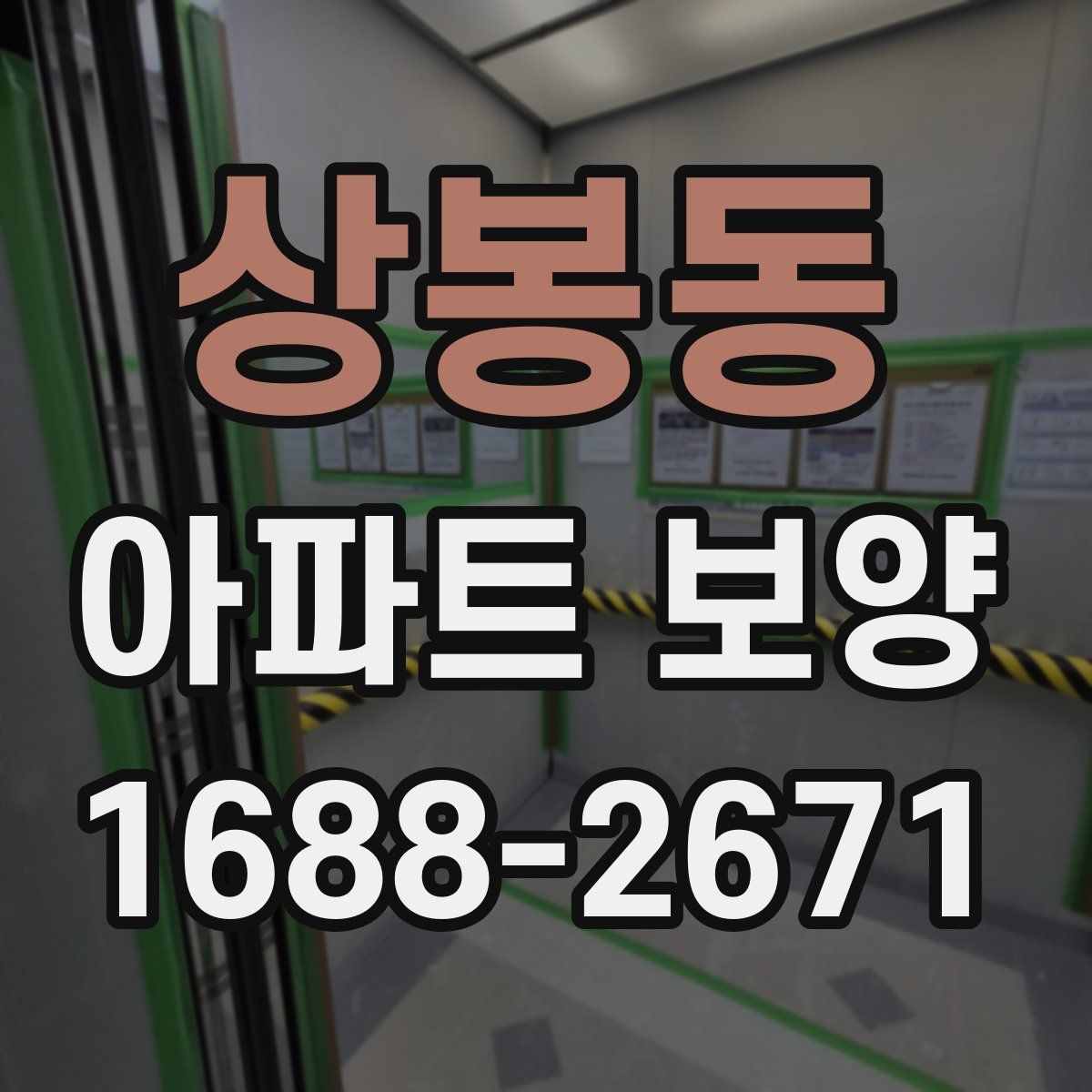 상봉동 아파트 보양