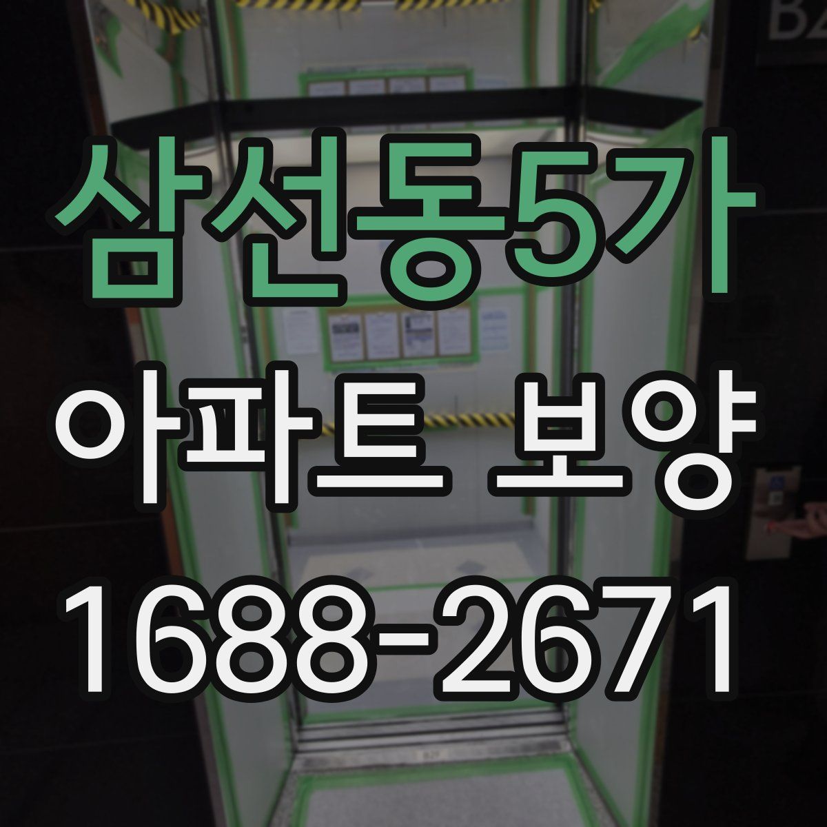 삼선동5가 아파트 보양