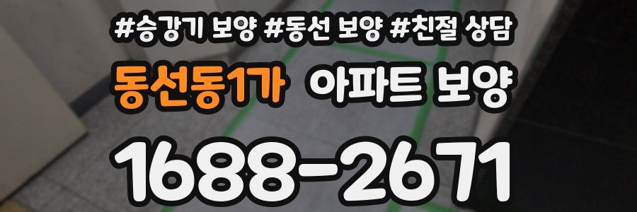 동선동1가 아파트 보양
