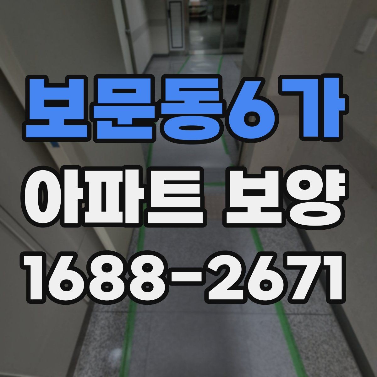 보문동6가 아파트 보양 공정 선택에 도움 되는 판단 기준