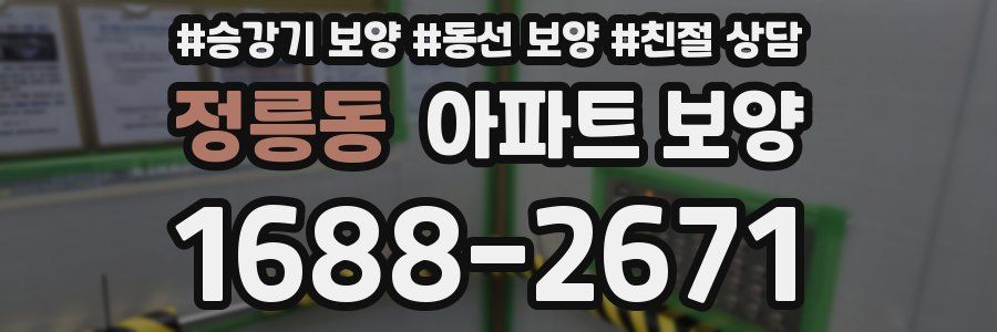 정릉동 아파트 보양