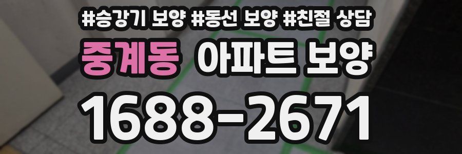 중계동 아파트 보양