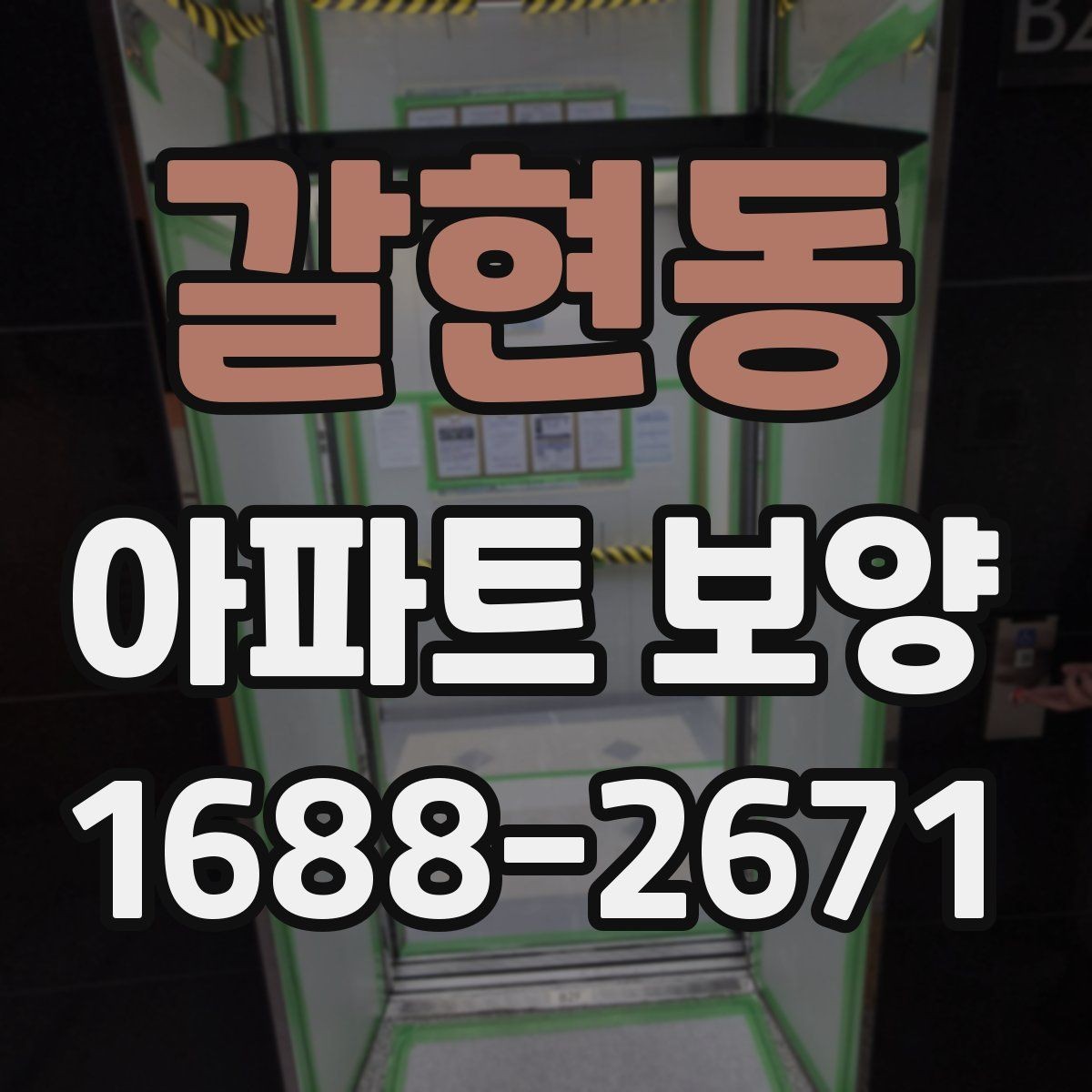 갈현동 아파트 보양 공정별 체크포인트 총정리