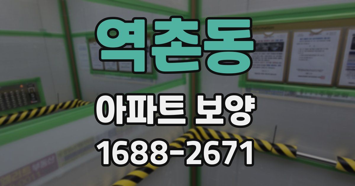 역촌동 아파트 보양