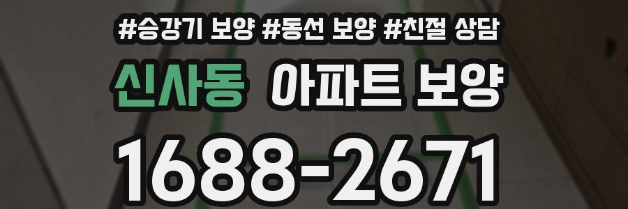 신사동 아파트 보양