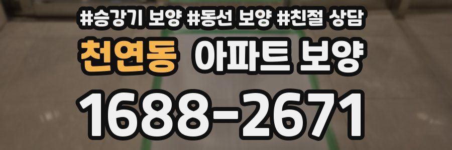 천연동 아파트 보양