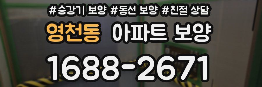 영천동 아파트 보양