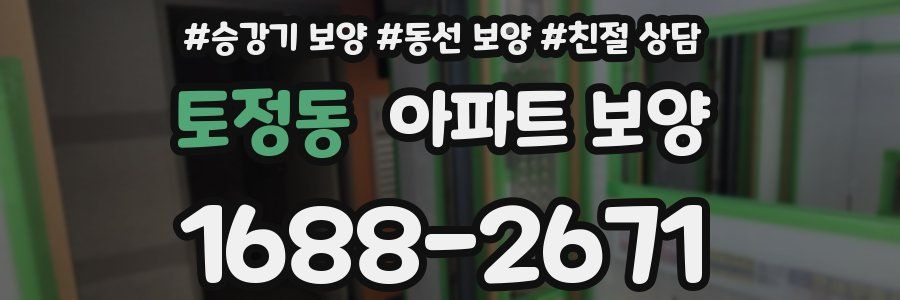 토정동 아파트 보양