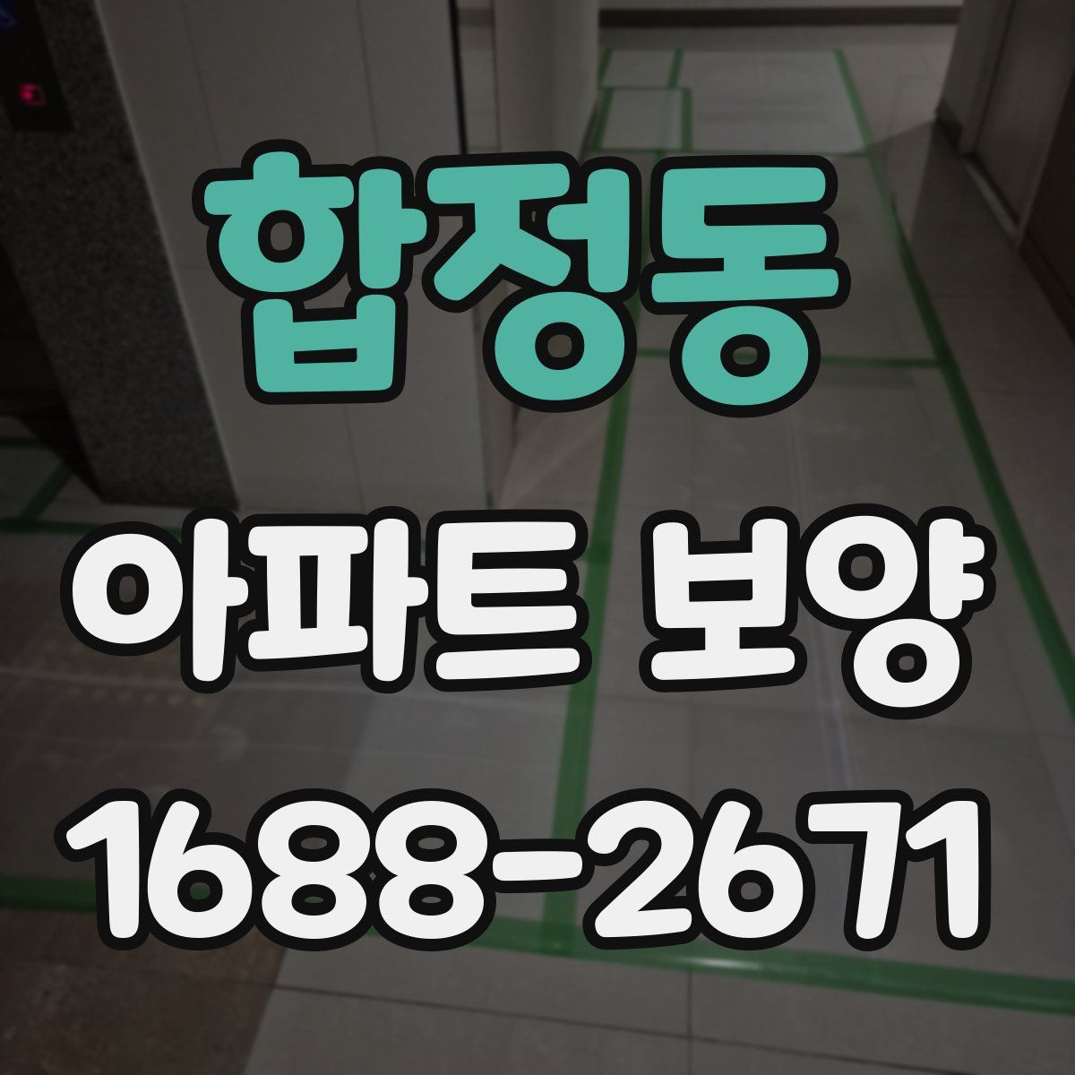 합정동 아파트 보양