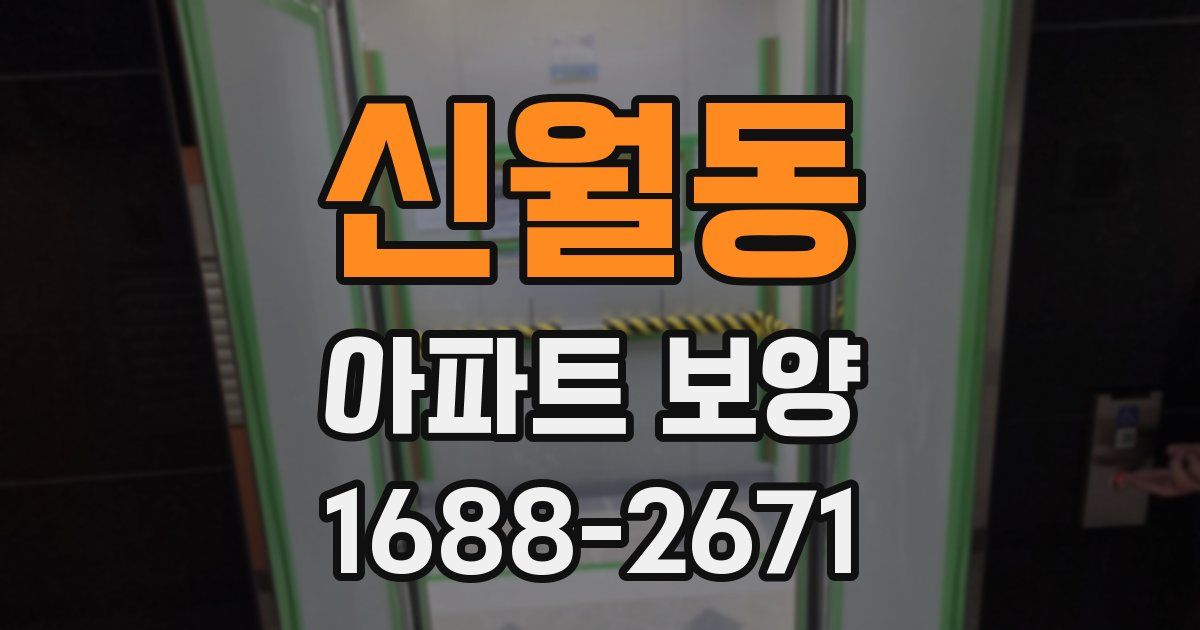 신월동 아파트 보양