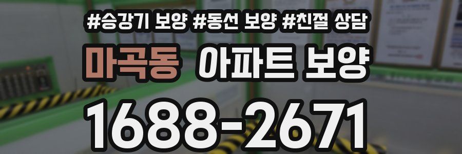 마곡동 아파트 보양