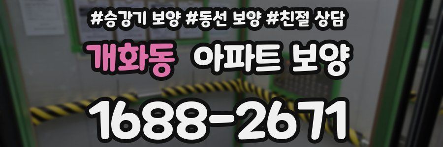 개화동 아파트 보양