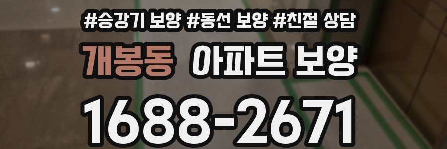 개봉동 아파트 보양