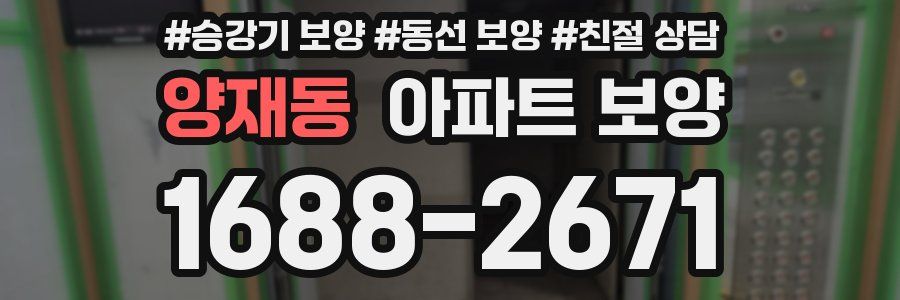 양재동 아파트 보양