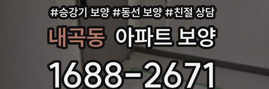 내곡동 아파트 보양