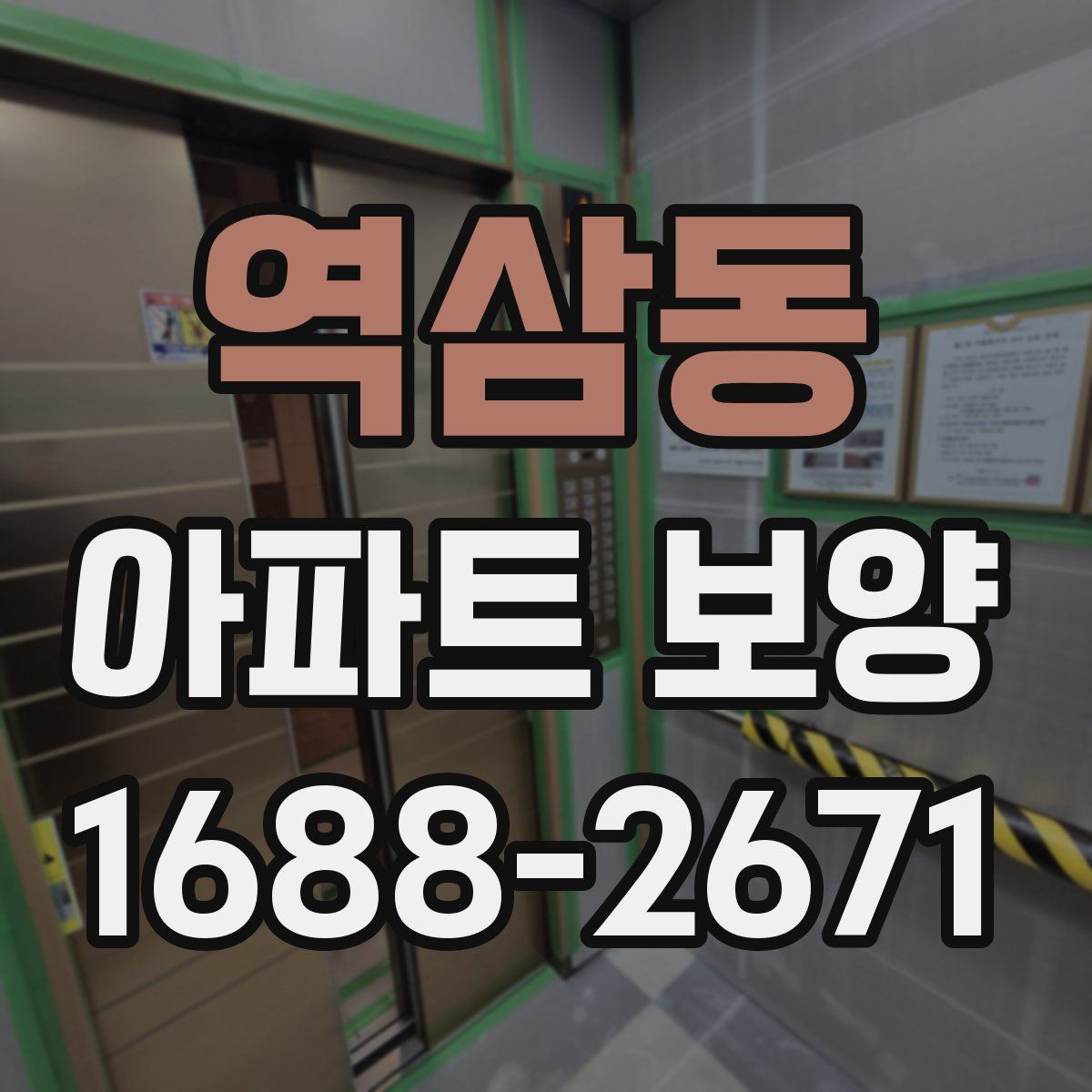 역삼동 아파트 보양