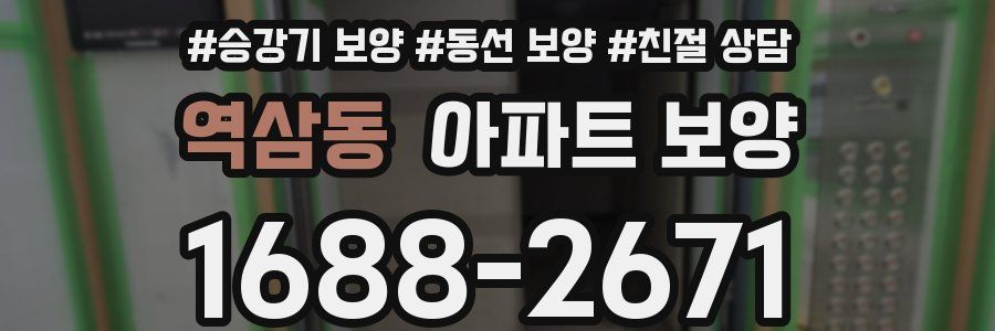 역삼동 아파트 보양