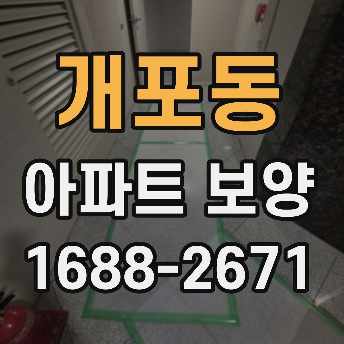 개포동 아파트 보양 범위는 어디까지 필요한가