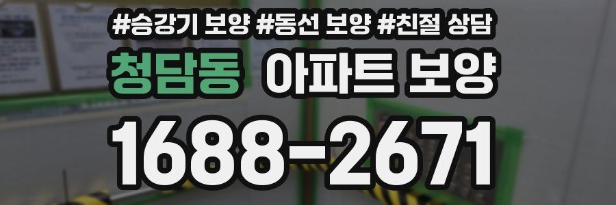 청담동 아파트 보양
