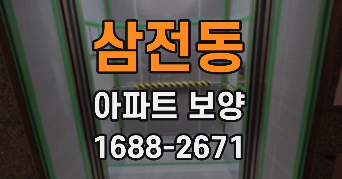 삼전동 아파트 보양