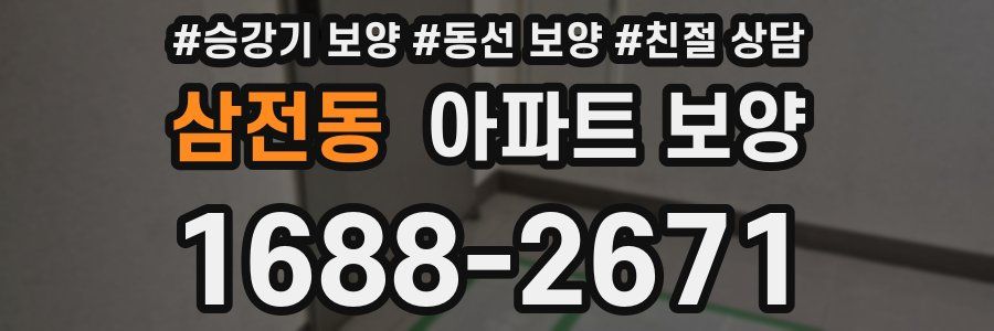 삼전동 아파트 보양
