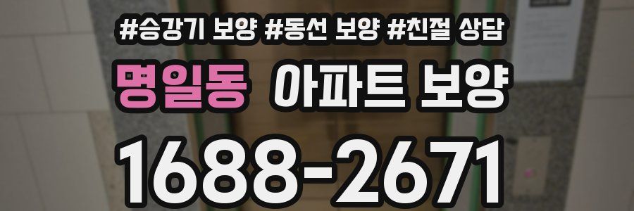 명일동 아파트 보양