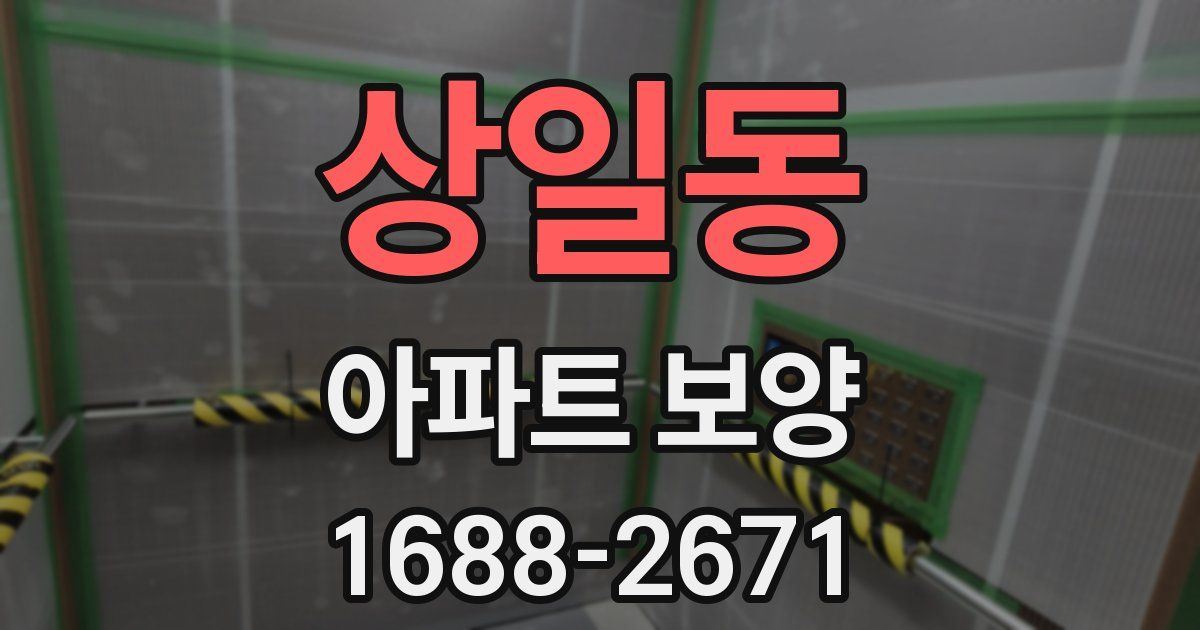 상일동 아파트 보양
