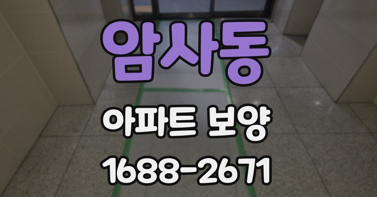 암사동 아파트 보양