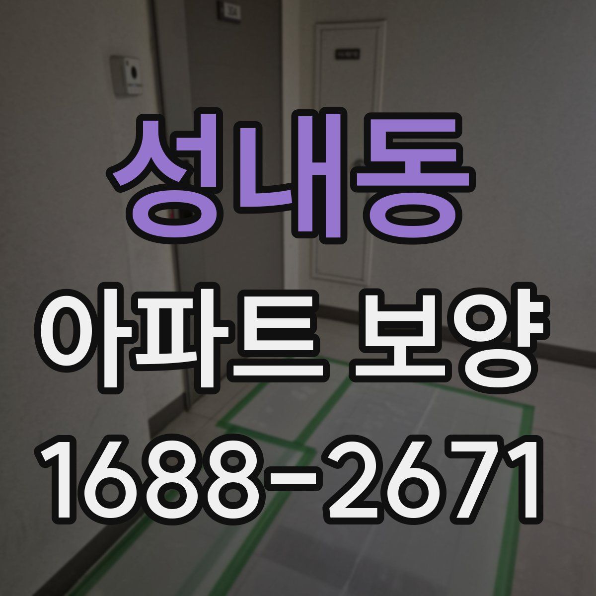 성내동 아파트 보양
