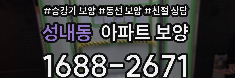 성내동 아파트 보양