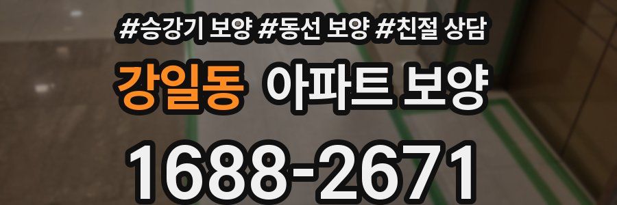 강일동 아파트 보양