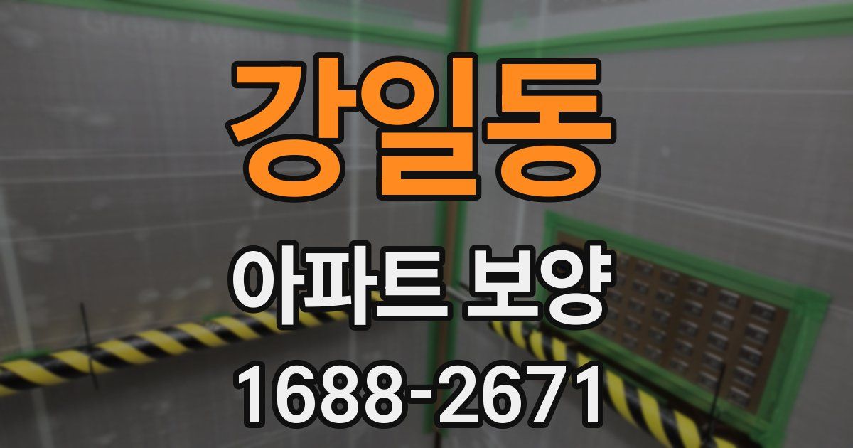 강일동 아파트 보양