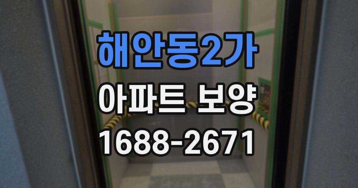해안동2가 아파트 보양