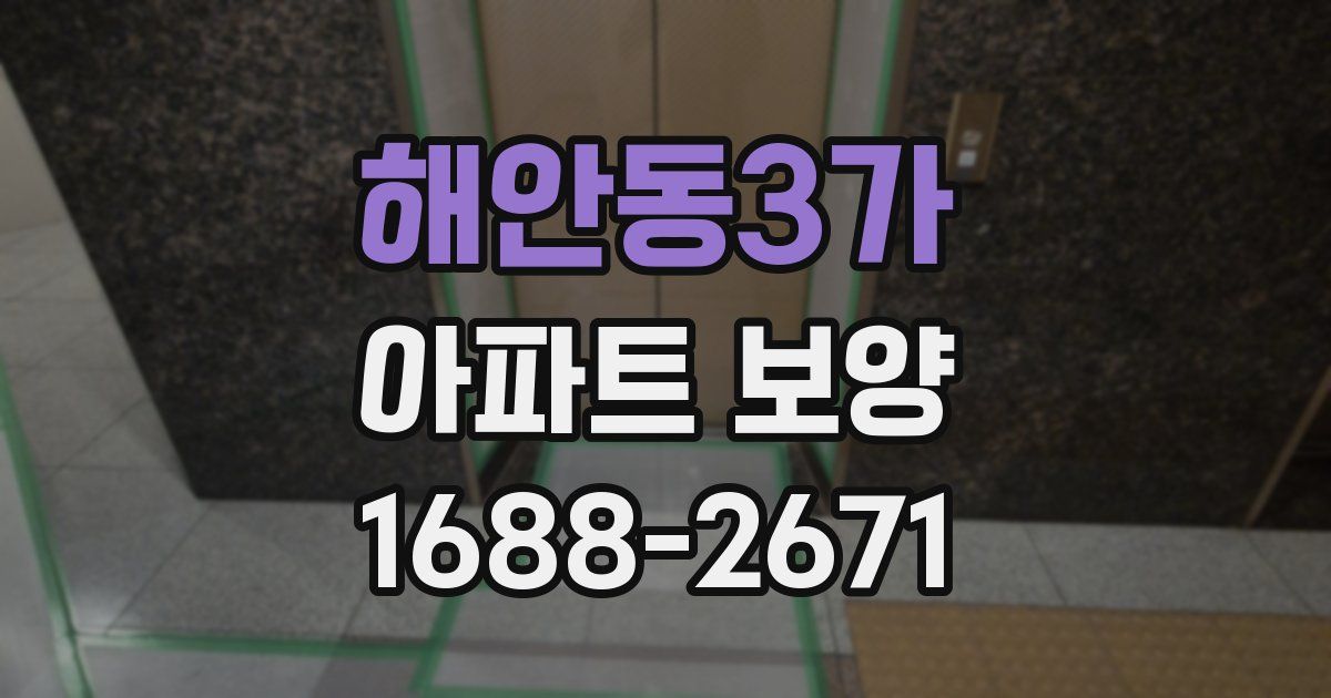 해안동3가 아파트 보양