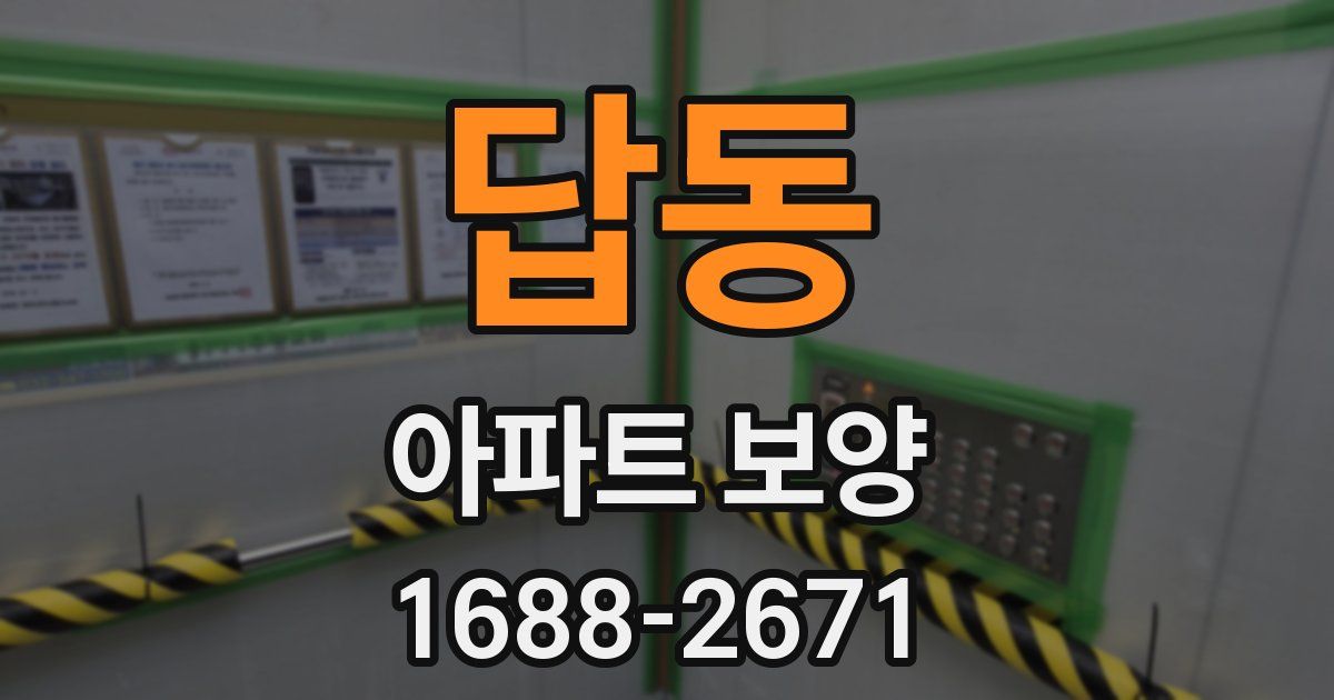 답동 아파트 보양