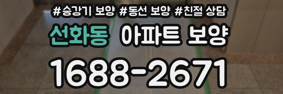 선화동 아파트 보양