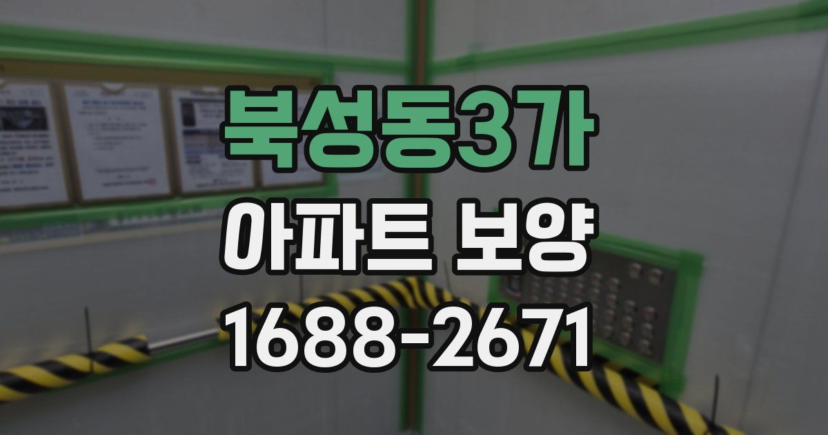 북성동3가 아파트 보양